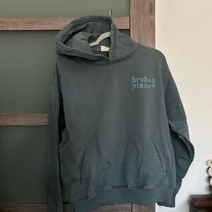 Broken Planet | Kyanite Blue Hoodie 100% OrganicCotton- Size M
